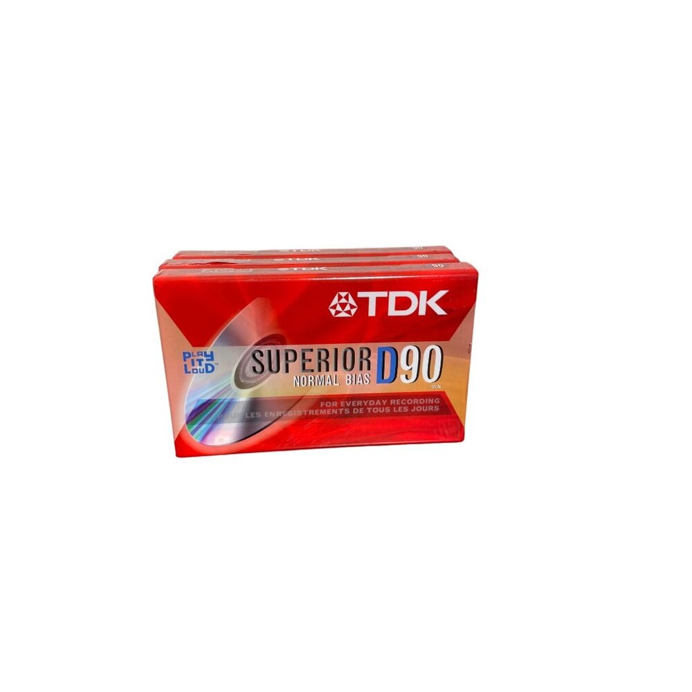 TDK D90 Normal Bias Blank Cassettes (3)